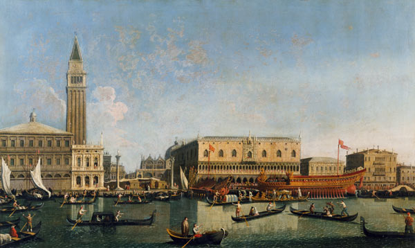Venice / Doge s Palace / Painting / C18 van Giovanni Antonio Canal (Canaletto)
