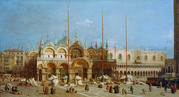 Venedig, Markusplatz / Gem.v.Canaletto van Giovanni Antonio Canal (Canaletto)