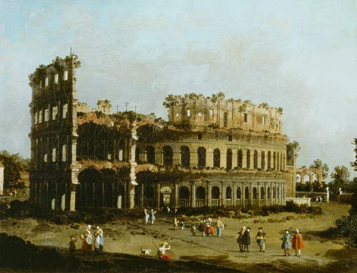 The Colosseum van Giovanni Antonio Canal (Canaletto)