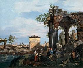 Canaletto, Capriccio mit klass.Ruinen