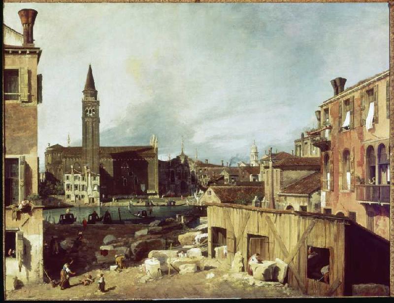Venedig, Canal Grande, Kirche u.Scuola della Carità van Giovanni Antonio Canal (Canaletto)