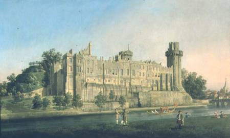 Warwick Castle van Giovanni Antonio Canal (Canaletto)