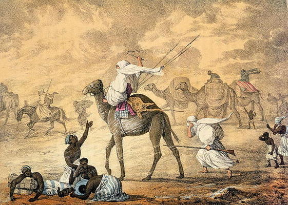 A Sand Wind on the Desert, from 'Narrative of Travels in Northern Africa in the Years 1818-19 and 18 van Captain George Francis Lyon