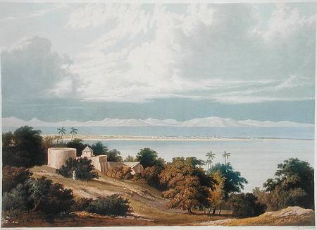 Approach of the Monsoon, Bombay Harbour, from a drawing by William Westall (1781-1850) from 'Scenery van Captain Robert M. Grindlay