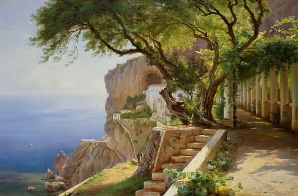 Amalfi kust  van Carl Frederik Aagaard