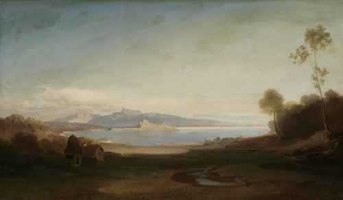 Südliche Landschaft mit Meeresbucht van Carl Anton Joseph Rottmann