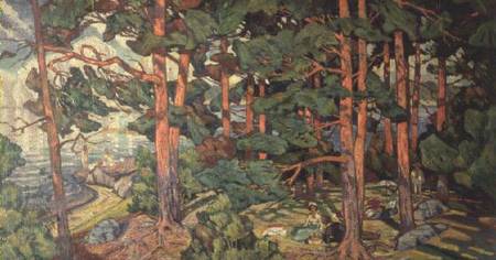 Fauve Landscape van Carl-Edvard Diriks