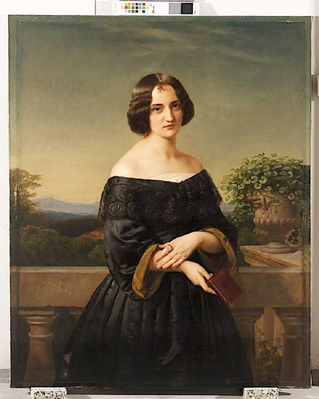 Bildnis der Malerin Marie Wiegmann van Carl Ferdinand Sohn