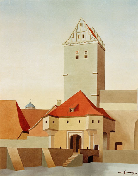 Dinkelsbuehl - Rothenburger Tor, van Carl Grossberg