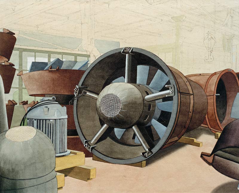 Turbine, um 1938. van Carl Grossberg