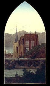Bacharach am Rhein van Carl Gustav Carus