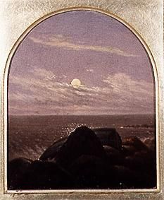 Meeresküste im Mondschein van Carl Gustav Carus