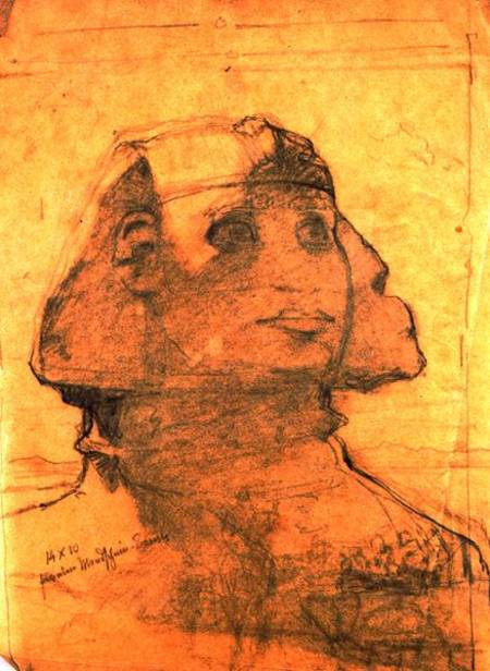 Sphinx at Giza van Carl Haag
