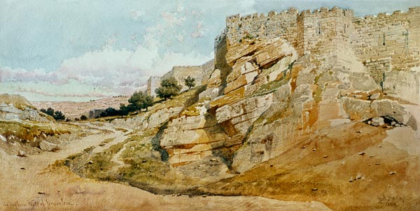 The Northern Wall of Jerusalem van Carl Haag