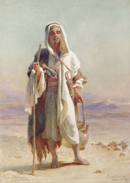A Young Bedawee from Sinai van Carl Haag