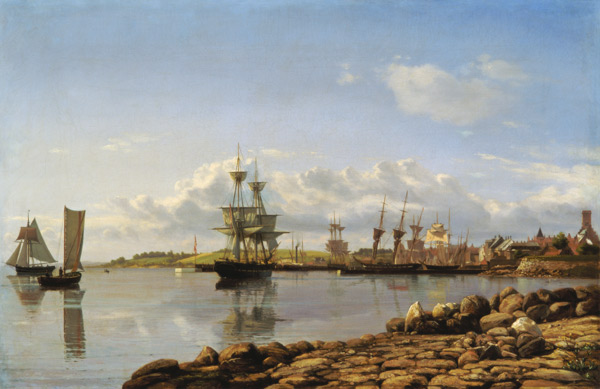 Shipping off a Baltic Port van Carl Johan Larsen