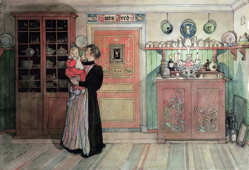 Between Christmas and New Year, from 'A Home' series van Carl Larsson