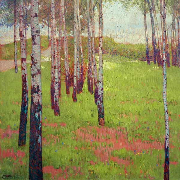 Birch Forest van Carl Moll