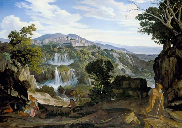Die Wasserfälle von Tivoli. van Carl Philipp Fohr