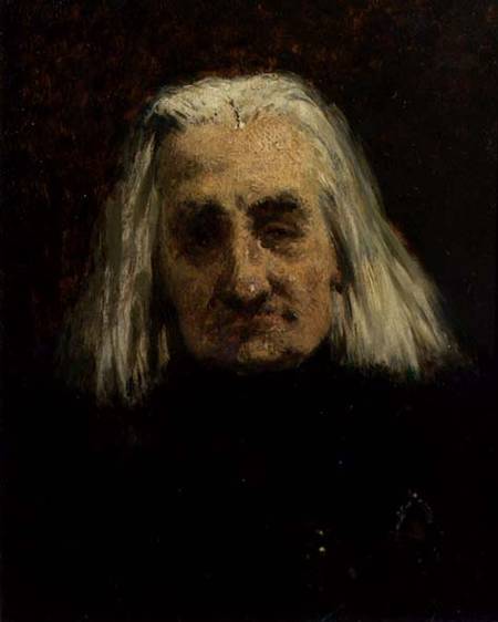 Portrait of Franz Liszt (1811-1886) van Carl Schlosser