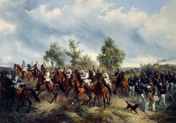 The Prussian cavalry in the expedition van Carl Schulz