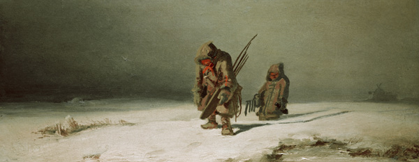 C.Spitzweg, Polargegend (Die Eskimos) van Carl Spitzweg