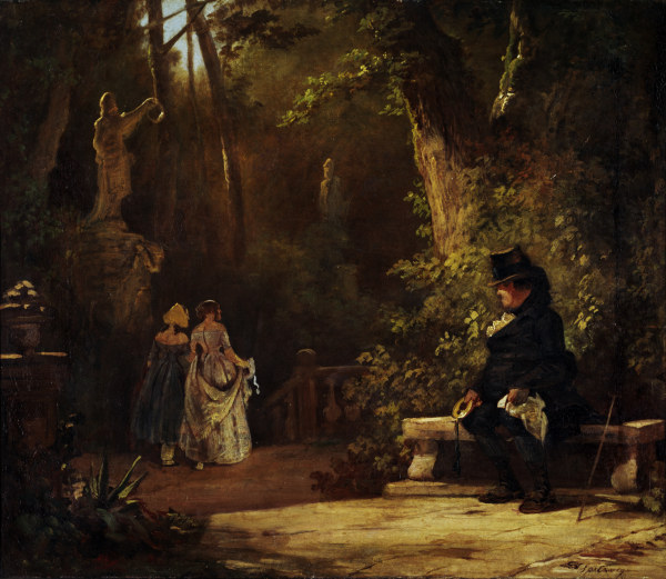 Spitzweg / The Widower / Painting / 1860 van Carl Spitzweg
