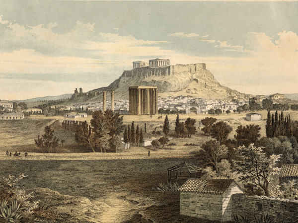 Athens seen from sout-east van Carl Votteler