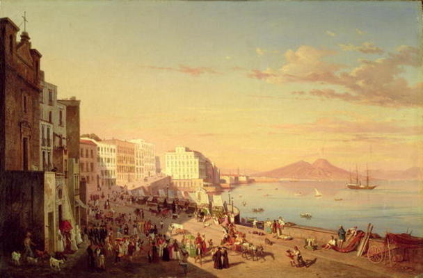 Naples, c.1830 (oil on canvas) van Carl Wilhelm Götzloff