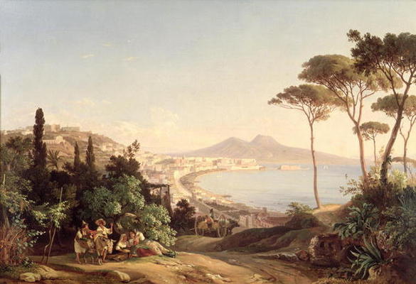 View of Naples, 1837/38 (oil on canvas) van Carl Wilhelm Götzloff