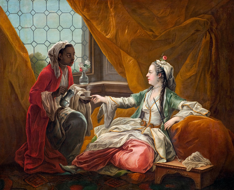 Sultana being offered coffee by a servant van Carle van Loo