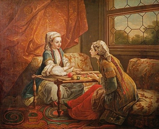 Madame de Pompadour in the role of fortuneteller van Carle van Loo
