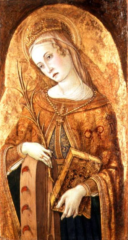 St. Catherine of Alexandria van Carlo Crivelli