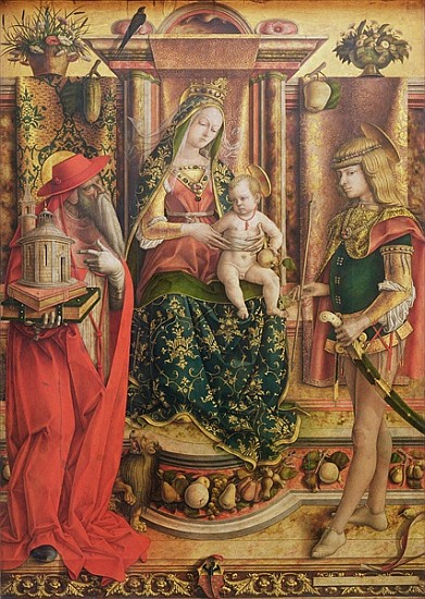 La Madonna della Rondine, after 1490 (oil and egg tempera on wood) van Carlo Crivelli