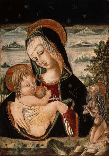 Crivelli-Schule, Maria mit Kind u.Onuph. van Carlo Crivelli