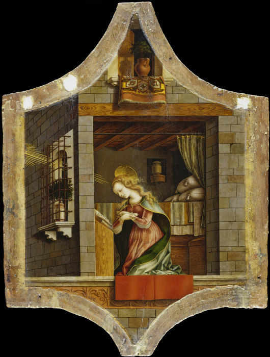 The Virgin Annunciate van Carlo Crivelli