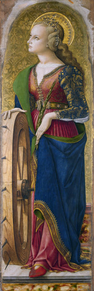 Saint Catherine of Alexandria van Carlo Crivelli