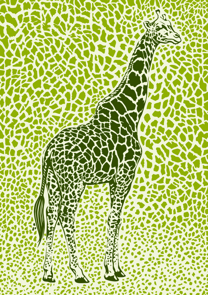 The Majestic Giraffe van Carlo Kaminski