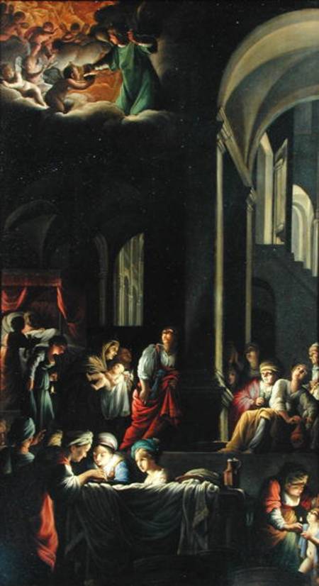 The Birth of the Virgin van Carlo Saraceni