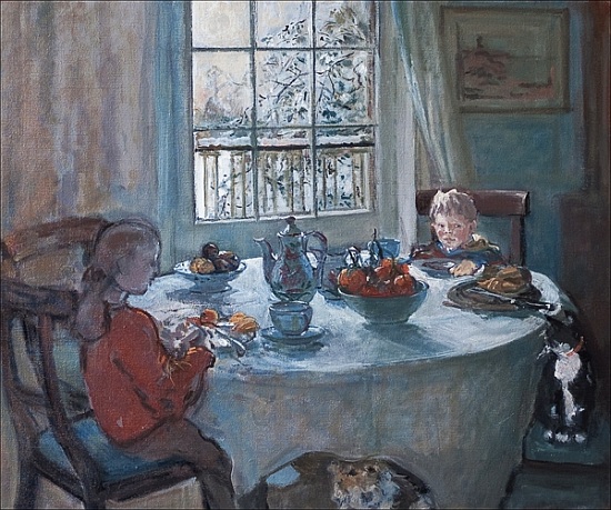 The Breakfast Table van Caroline  Hervey-Bathurst