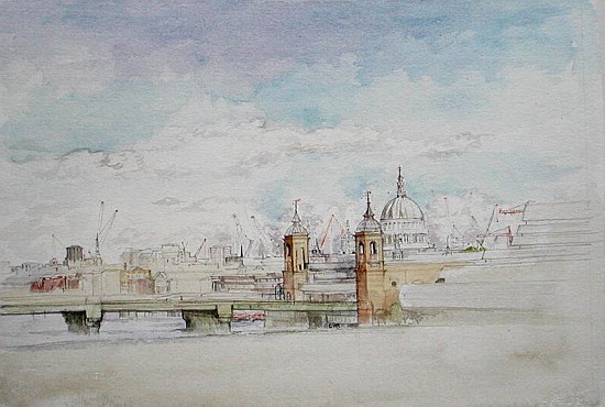 The Thames on Jubilee Day (w/c on paper)  van Caroline  Hervey-Bathurst