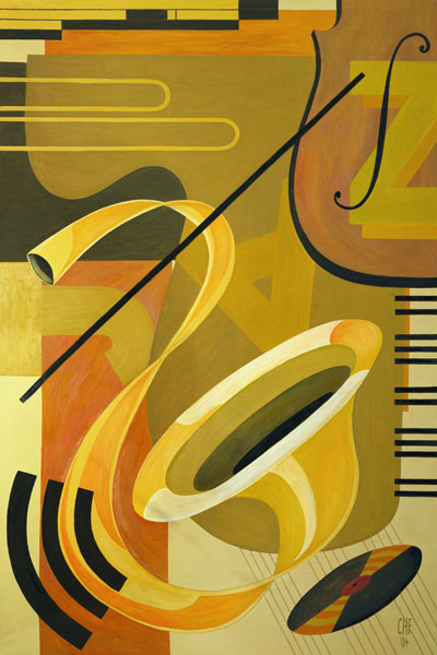 Jazz, 2004 (oil on canvas)  van Carolyn  Hubbard-Ford