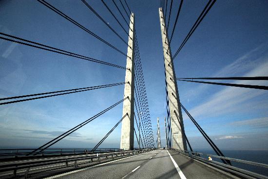 Öresund-Brücke zwischen Kopenhagen und Malmö van Carsten Rehder