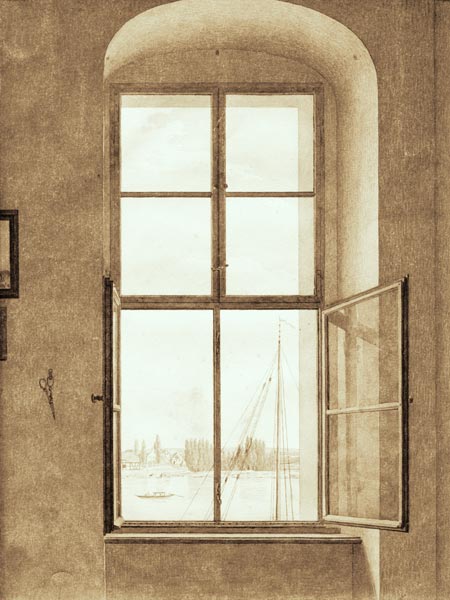 View from th.studio van Caspar David Friedrich