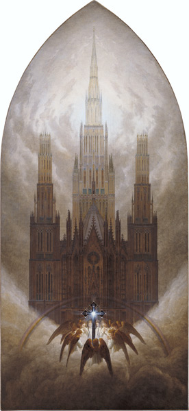 Die Kathedrale van Caspar David Friedrich