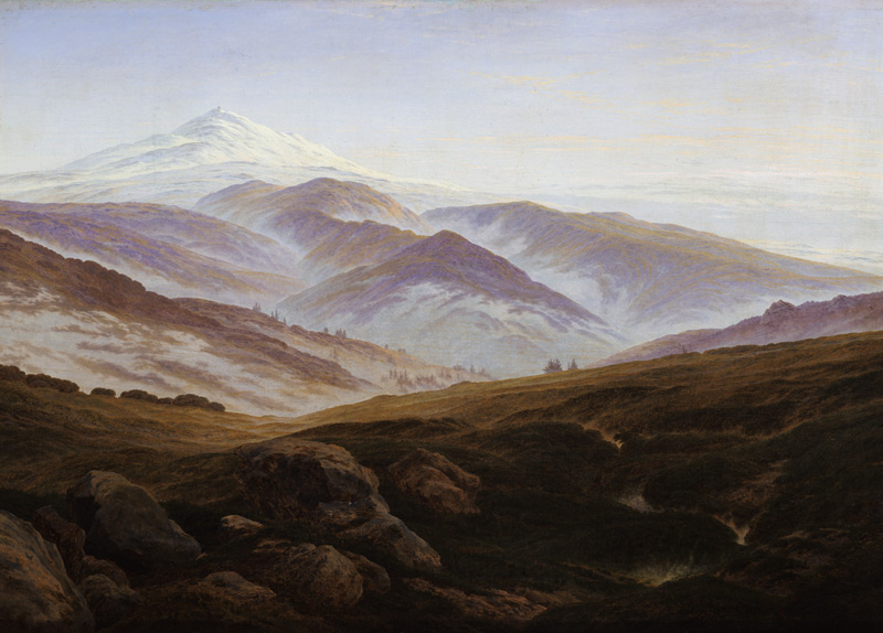 Erinnerungen an das Riesengebirge van Caspar David Friedrich