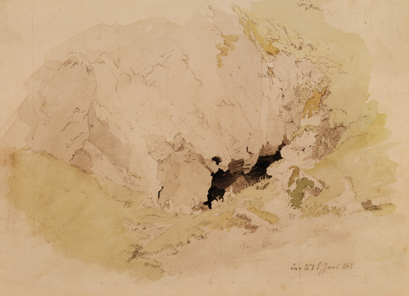 Felshöhle van Caspar David Friedrich
