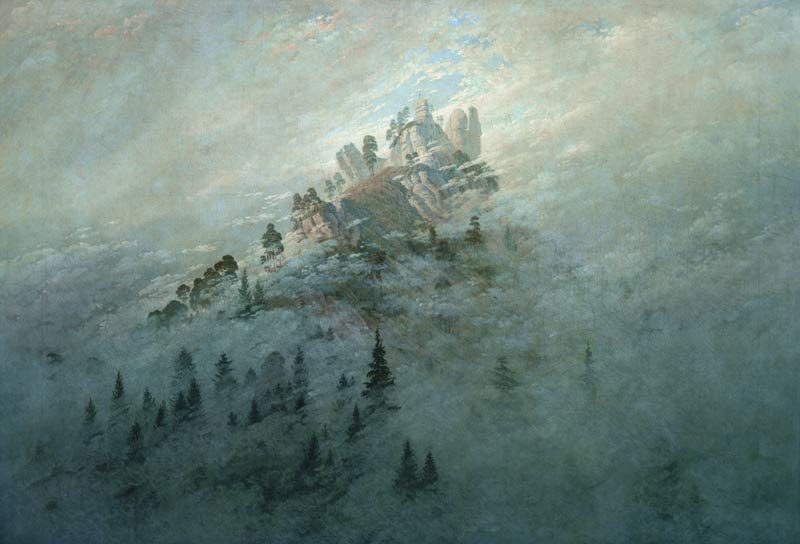 Morgennebel im Gebirge van Caspar David Friedrich