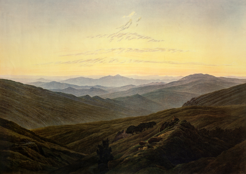 Riesengebirge van Caspar David Friedrich