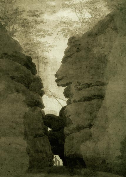Rock gate van Caspar David Friedrich